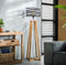 AnLi Style Vloerlamp twist houten kruisframe