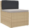 vidaXL - Kussen - voor - Rugleuning - Zwart - 80x40x12 - cm - Oxford - Stof
