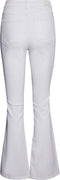 NOISY MAY NMSALLIE HW FLARE JEANS - Flared denim - High waist - Wit - Maat W27 X L34