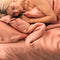 Coco & Cici - Tencel Sateen Hoeslaken Topper 180 x 210 x 5-8 cm - 2 Persoons Beddengoed - Lyocell - Elastiek Rondom - Terra Roze - Extra Zacht