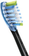 Philips Sonicare Premium Plaque Defence C3 – Opzetborstels voor Elektrische Tandenborstel – Zwart – Verpakking van 4 - Tandplakverwijdering - HX9044/88