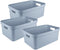 Sunware opbergbox Sigma - kunststof - 45 liter - lichtblauw - opberg dozen/bakken - opbergers - 39 x 59 x 24 cm