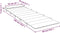 vidaXL - Ligbedkussen - 180x60x3 - cm - oxford - stof - grijs