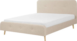 RENNES - Tweepersoonsbed - Beige - 160 x 200 cm - Polyester