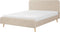 RENNES - Tweepersoonsbed - Beige - 160 x 200 cm - Polyester