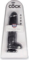 Pipedream King Cock Realistische Dildo met Ballen en Zuignap - 28 cm - Zwart