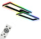 BRILONER - LED Plafondlamp - met afstandsbediening - CCT en RGB - 45W - zwart (2 stuks)
