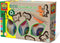 SES - Eco - klei mega set - 7 kleuren klei met klei vormpjes en houten roller - makkelijk uitwasbaar - gluten vrij - vegan