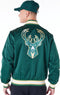 New Era - Milwaukee Bucks - NBA Satin Dark Green Bomber Jacket