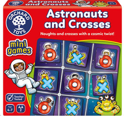Orchard Toys - Astronauts & Crosses - Mini Game - boter, kaas en eieren spel - tic tac toe - vanaf 4 jaar