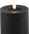 Countryfield Lyon LED kaars - timer - zwart - D7,5 x H8 cm
