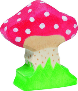 Holztiger Paddenstoel - Rood met witte Stippen (groot)