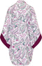 Cyell Palace Garden - Kimono - Driekwart mouw - Paisley wit-groen-paars - Maat 40