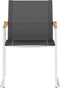 vidaXL - Tuinstoelen - 2 - st - textileen - en - roestvrij - staal - grijs
