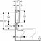 Geberit - Laaghangend reservoir - Spoel/stop bediening - Alpien wit