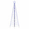 LED Kerstboom met 390 LED met grondpennen Blauw 250 cm IJzer