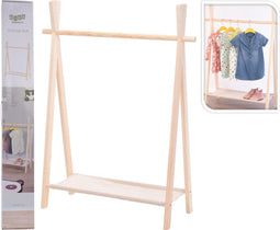 Kledingrek voor kinderen - 80x100x30cm - Hout