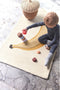OYOY Tapijt / Vloerkleed Banana - 140 x 80 cm - Wol / Katoen - Geel