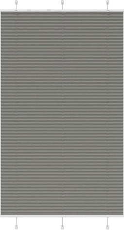 vidaXL - Plissé - rolgordijn - 120x200 - cm - stofbreedte - 119,4 - cm - antraciet