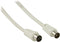 Valueline VLSP40000W250 - Coax Antennekabel - Coax Mannelijk - Coax Vrouwelijk - 25 m Wit