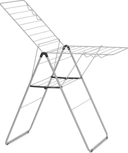 Brabantia HangOn Droogrek 20m - Inklapbaar Wasrek - 6 Haken - Metallic Grey