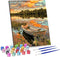 Rubye® Schilderen op Nummer - Bootje - Compleet Pakket met Acrylverf en Kwastjes - 40x50cm