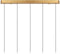Lucide DILENKO - Hanglamp - 5x3,5W Dimbaar 2700K - Mat Goud / Messing
