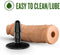 Blush Dildo Love Toy Lock On Argonite 8 Inch With Suction Cup Adapter Mocha Bruin