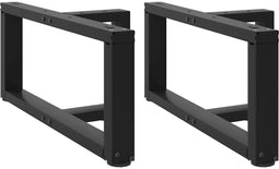 vidaXL - Salontafelpoten - 2 - st - T-vormig - 60x25x(30-31) - cm - staal - zwart