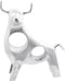 vidaXL - Bull - Sculptuur - Zilver - 22x9,5x34 - cm - Aluminium