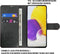 Hoesje Geschikt voor Samsung S21 met Anti Skim Bescherming - Pasjes Bookcase RFID Beschermd - Black