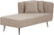 RIOM - Chaise longue - Beige - Rechtszijdig - Stof