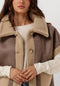 NUKUS Athena Gilet - Blazer zonder mouwen - Taupe - Maat S