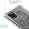 iMoshion Hoesje Geschikt voor Samsung Galaxy A41 Hoesje Met Koord - iMoshion Design Hoesje met Koord - Zwart / Transparant / Woman Flower
