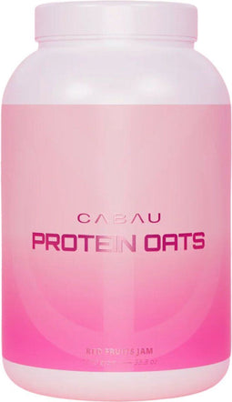 Cabau Protein Oats - Eiwitrijke Havermout - Ontbijt in 3 minuten - Red Fruits Jam - 12 maaltijden - Met eiwit, zaden en gedroogd fruit - Makkelijk te bereiden
