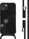 iMoshion Hoesje Geschikt voor iPhone 14 Hoesje Met Koord - iMoshion Siliconen design hoesje met koord - Zwart / Dandelion Black