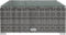 vidaXL - Tuintafel - 60x60x30 - cm - poly - rattan - en - glas - grijs