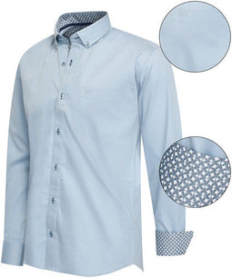 Cappuccino Italia - Stretch Overhemd - Regular Fit - Baby Blue - Maat XL