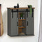 vidaXL - Hangkast - HALDEN - 2 - schuifdeuren - 75x22,5x70 - cm - grenenhout - grijs