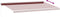 vidaXL - Luifel - handmatig - uittrekbaar - met - LED - 600x300 - cm - bordeauxrood
