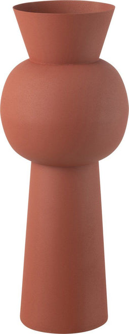 J-Line vaas Nala - ijzer - roest - medium - 51.5 cm hoog