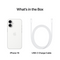 Apple iPhone 16 - Smartphone - 128GB opslag - Wit