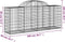 vidaXL - Schanskorven - 11 - st - gewelfd - 200x50x80/100 - cm - ijzer