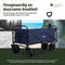 EasLife Bolderkar - Opvouwbaar - Bolderwagen - Regenhoes - Veiligheidsriem - Opbergvakjes - 80KG - 94L - Wasbaar Polyester - 98x45cm - Blauw