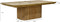 Livingfurn - Eetkamertafel Lausanne - Bruin - Teakhout - 230cm