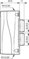BACO LBX20120 Druktoets Moment (l x b x h) 92.6 x 74 x 58.9 mm IP66 1 stuk(s)