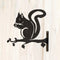 Wildbird Metal Silhouette Eekhoorn - Tuindecoratie - Zwart