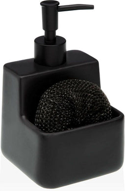 Zeepdispenser Versa Zwart Keramisch Plastic