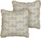 CORNALES - Sierkussen set van 2 - Beige - 45 x 45 cm - Katoen