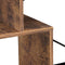 Boekenkast wandkast Stoer - sidetable - industrieel - metaal hout - 80 cm hoog